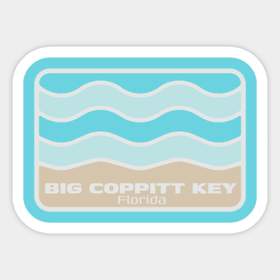 Big Coppitt Key Beach Florida - Crashing Wave on an FL Sandy Beach Sticker